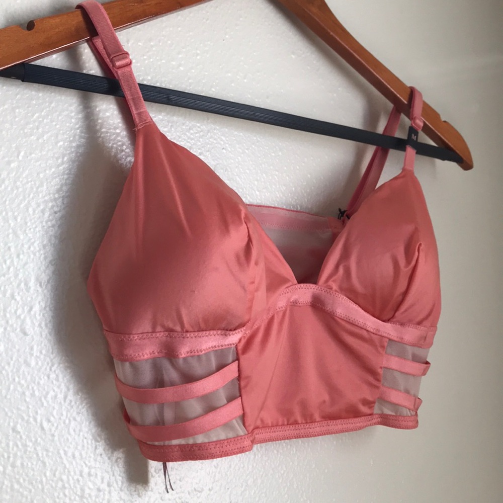 NWT Victoria’s Secret Strappy Mesh Long Line Bra - Picture 3 of 5